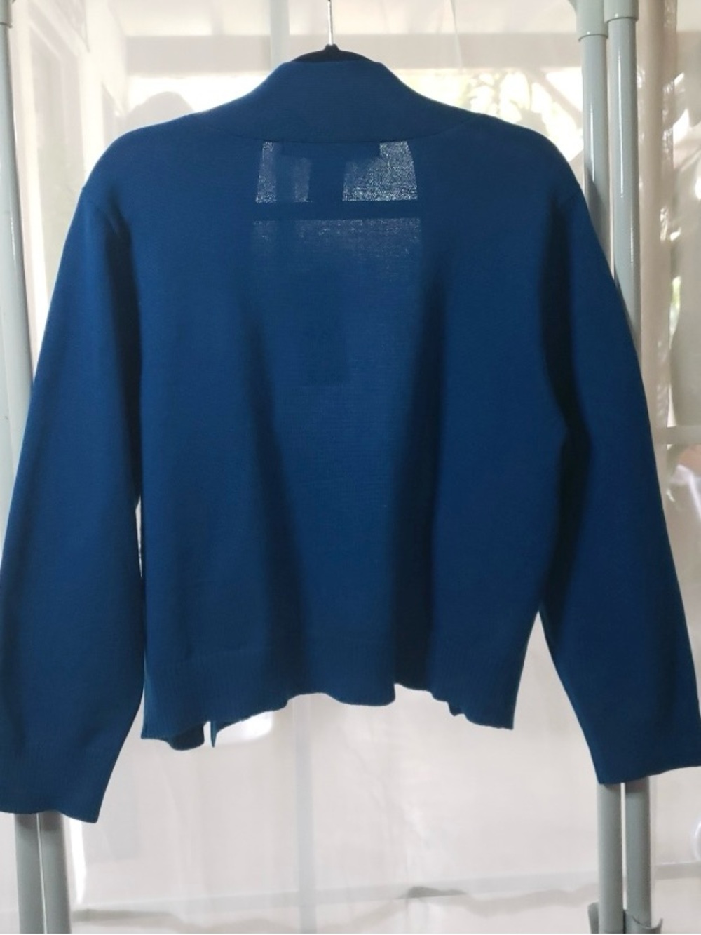 NWT 89th & Madison Teal Crop Cardigan, Sz S - Picture 2 of 5